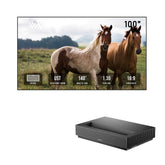 Formovie Theater Premium Laser 4K TV Ultra Short Throw Projector+Winways UST Throw ALR Fresnel Screen